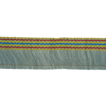 45mm Wooly Bright Stitch Fringe Trim - Greys