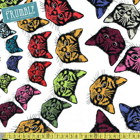 Cat-finity Natural Multi - Frumble Fabrics