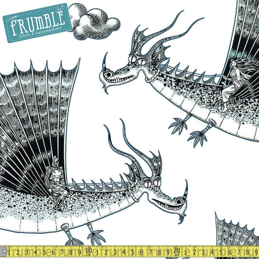 In The Clouds Natural - Frumble Fabrics