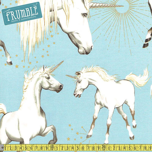 Metallic Stars Of The Unicorn Sky - Frumble Fabrics