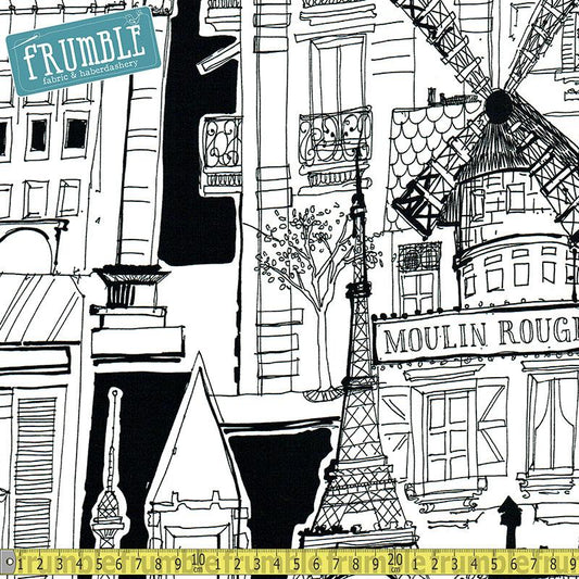 Moulin Rouge White - Frumble Fabrics