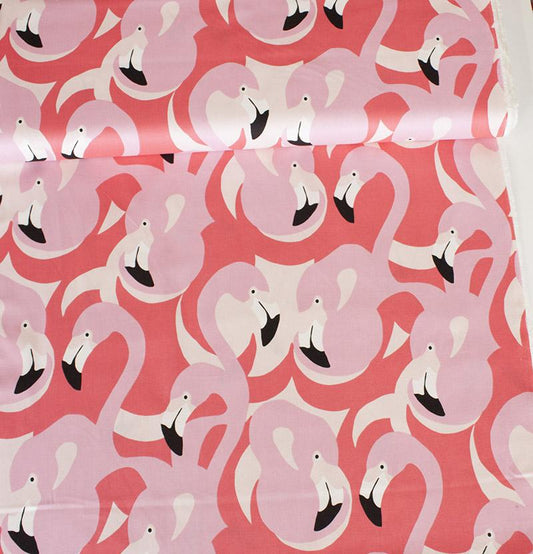 Pink Flamingo Pink Tonal - Frumble Fabrics