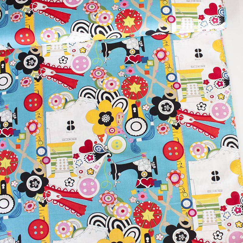 Sew Now! Sew Wow! Turquoise - Frumble Fabrics