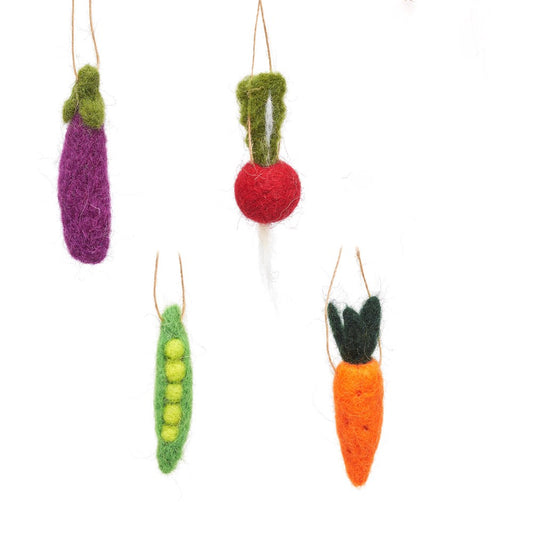 Mini Vegetables Felted Wool Felt Decoration