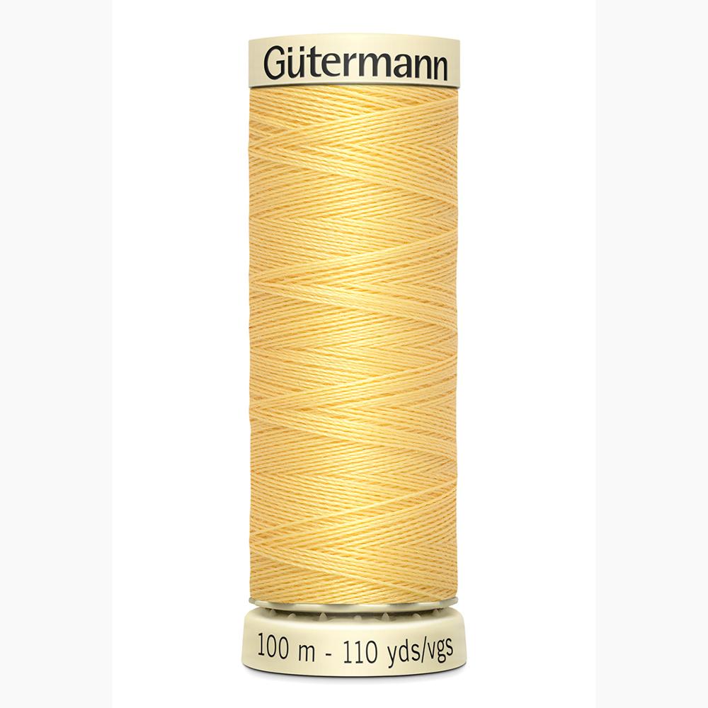 Sew All Thread 100m Reel - Colour 007 Yellow - Gutermann Sewing Thread
