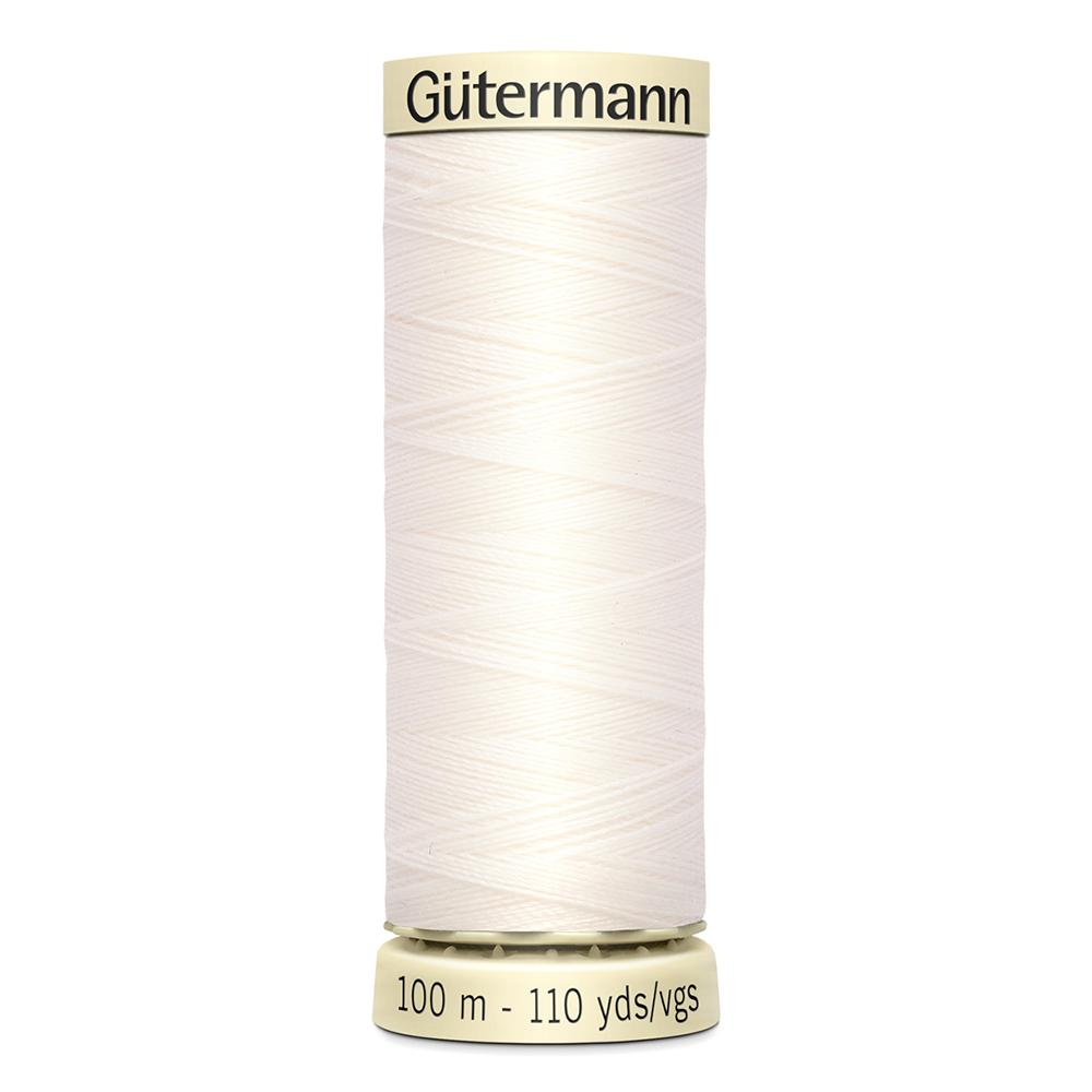 Sew All Thread 100m Reel - Colour 111 Ivory White - Gutermann Sewing Thread