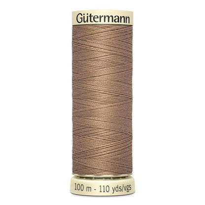 Sew All Thread 100m Reel - Colour 139 Tan Brown - Gutermann Sewing Thread