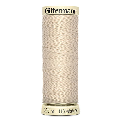 Sew All Thread 100m Reel - Colour 169 Light Beige - Gutermann Sewing Thread