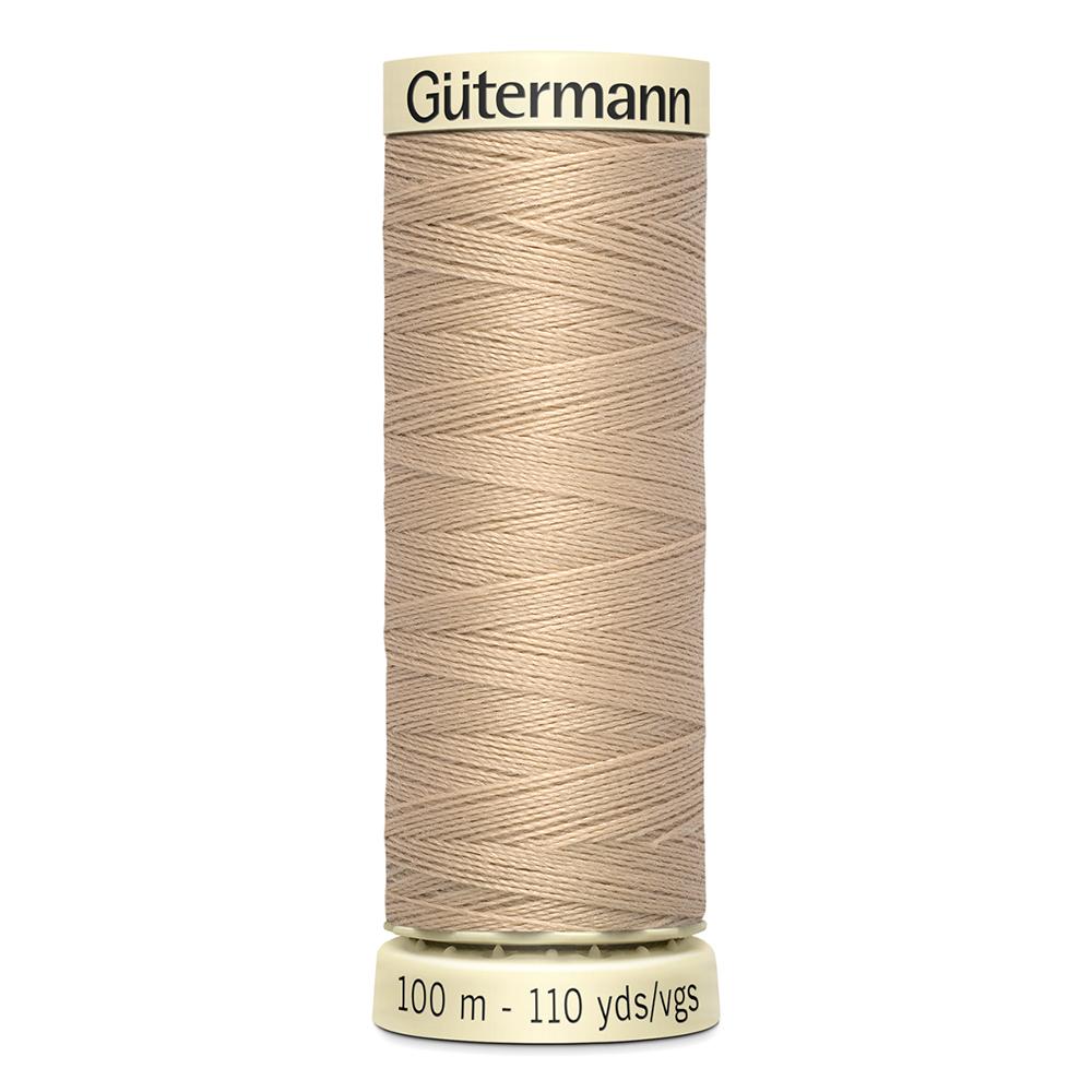 Sew All Thread 100m Reel - Colour 186 Pale Brown - Gutermann Sewing Thread
