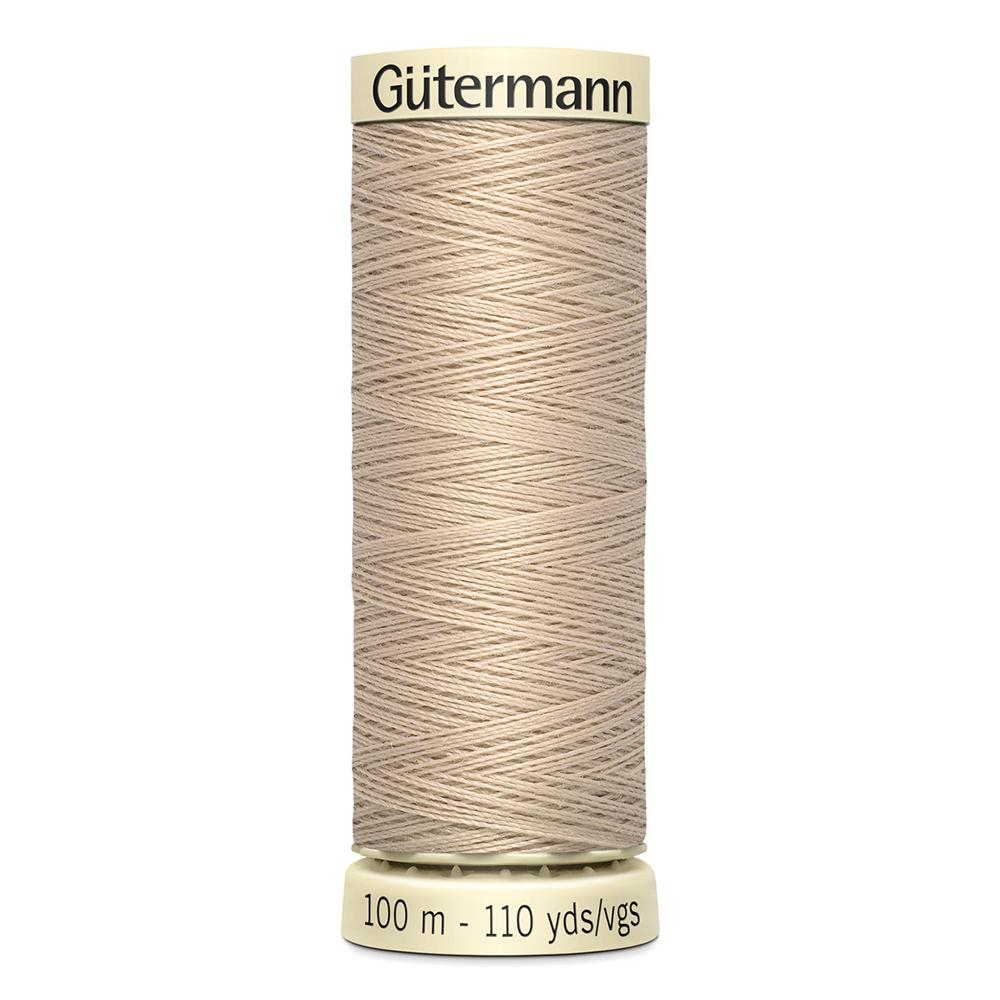 Sew All Thread 100m Reel - Colour 198 Beige - Gutermann Sewing Thread