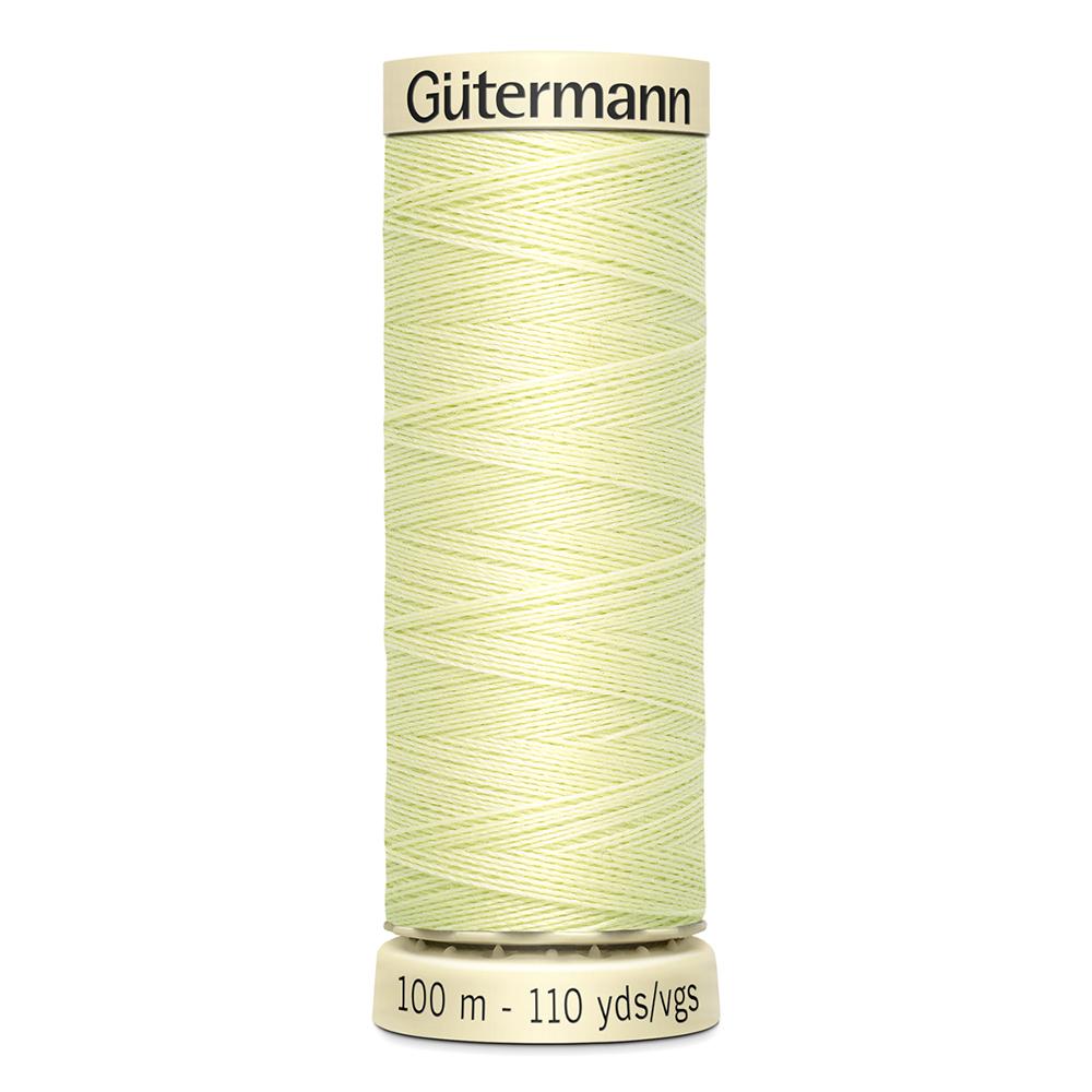 Sew All Thread 100m Reel - Colour 292 Yellow - Gutermann Sewing Thread