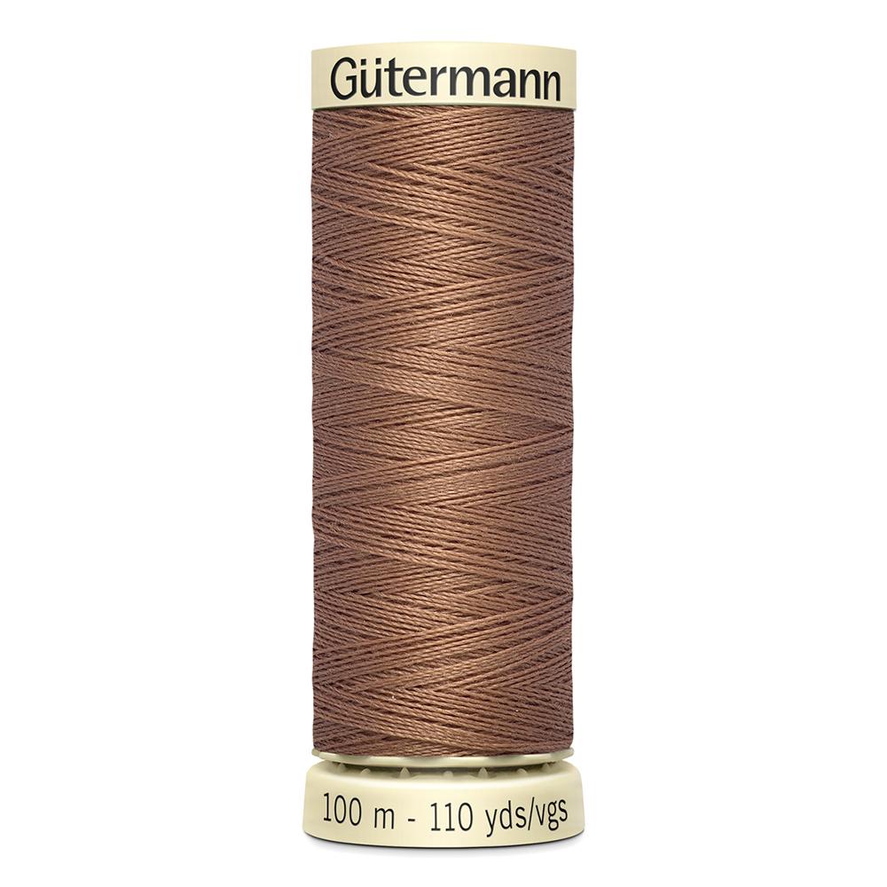 Sew All Thread 100m Reel - Colour 444 Brown - Gutermann Sewing Thread
