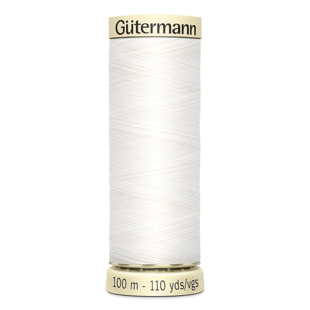 Sew All Thread 100m Reel - Colour 800 White - Gutermann Sewing Thread