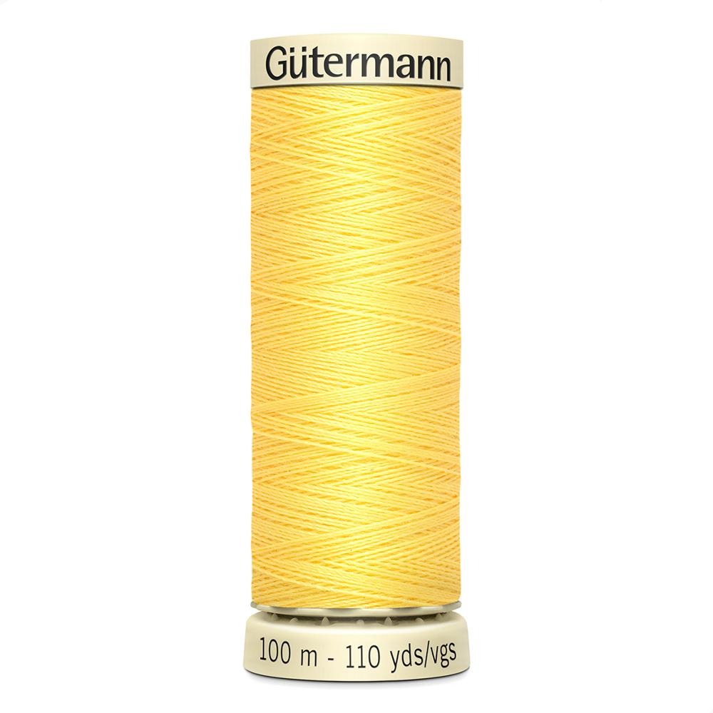 Sew All Thread 100m Reel - Colour 852 Lemon Yellow - Gutermann Sewing Thread
