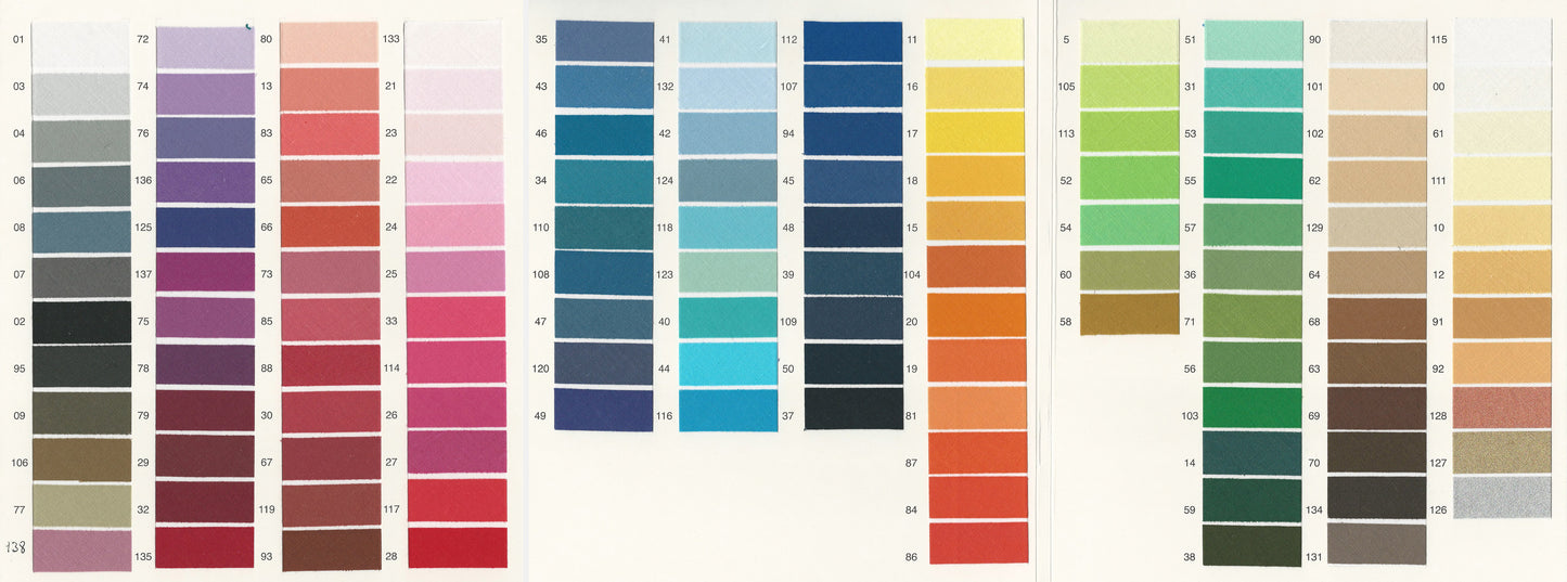 Bias Binding Shade Card - Plain Colours