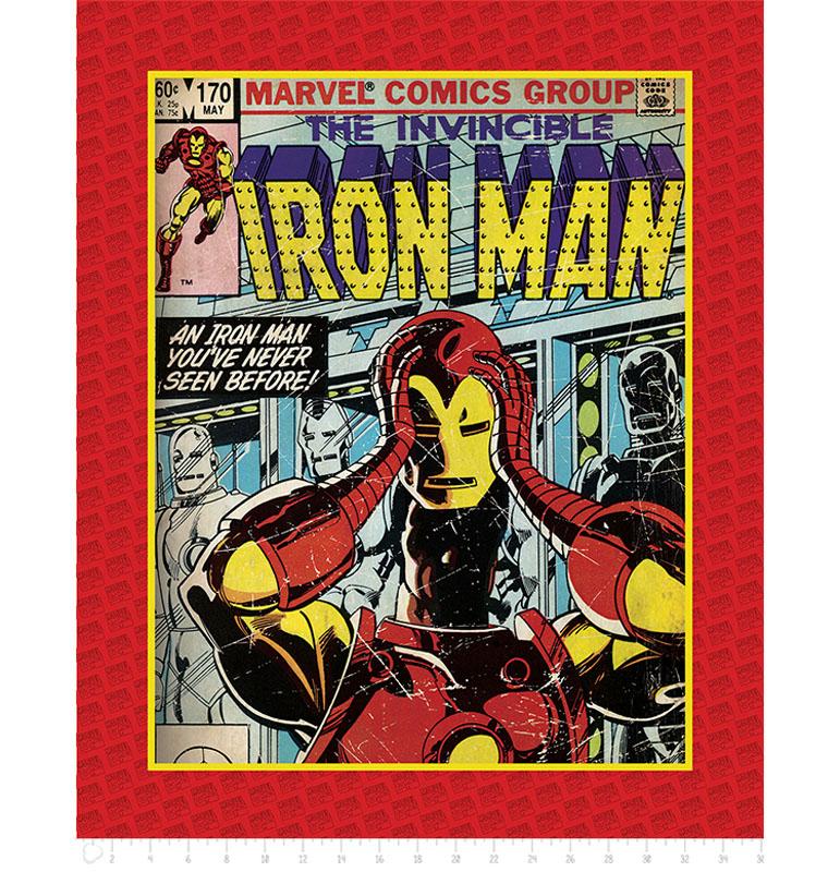 Marvel III Invincible Iron Man 90cm Panel - Frumble Fabrics