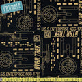 Star Trek Pop U.S.S. Enterprise in Black - Frumble Fabrics