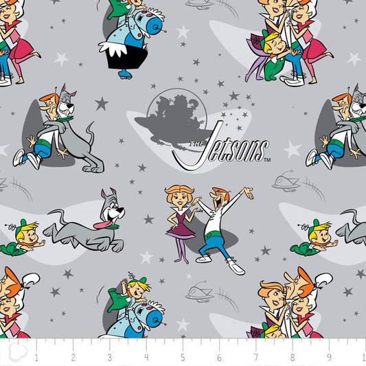The Jetsons Family Love in Grey - Frumble Fabrics
