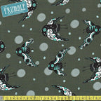 Sleep Tight - Night Owl Grey Pearlescent - Frumble Fabrics