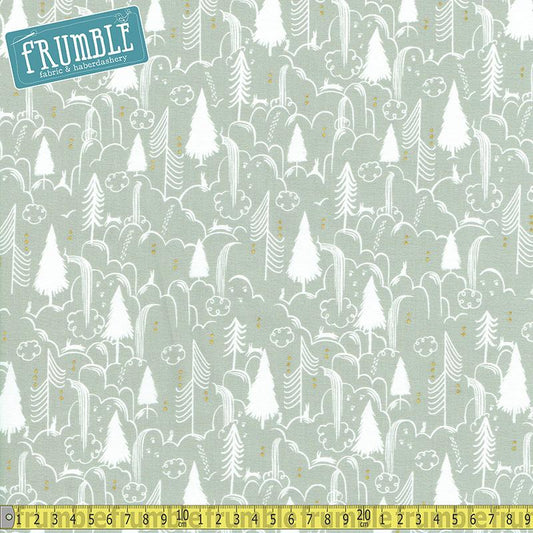 Sleep Tight Bunny Hill Neutral Metallic - Frumble Fabrics