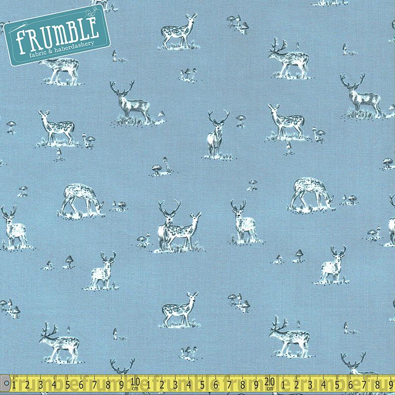 Blue Moon Stag Tempest - Frumble Fabrics