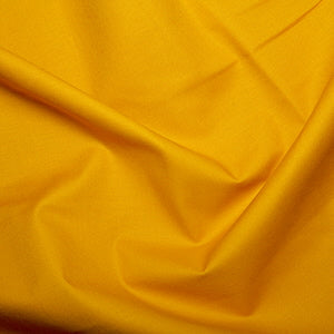 Mid Weight Cotton Solids - Yellow Sewing and Dressmaking Fabric