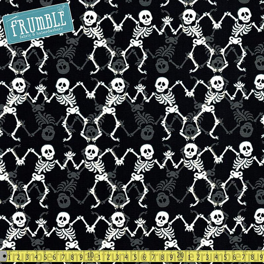 Frightful & Delightful Skeleton Glow In The Dark - Frumble Fabrics