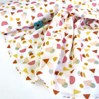 Shape Slices - GOTS Double Gauze - White