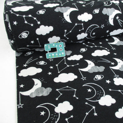 3 Wishes FLANNEL - Dont Forget To Dream - Night Sky Black