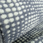 Textured Dots - Woollen Knitted Luxurious Coating - Grey