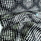 Textured Dots - Woollen Knitted Luxurious Coating - Black