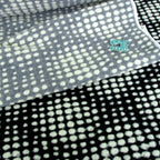 Textured Dots - Woollen Knitted Luxurious Coating - Grey
