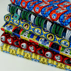 Classic Star Wars Stained Glass Droids - Premium Woven Fabric - Multi