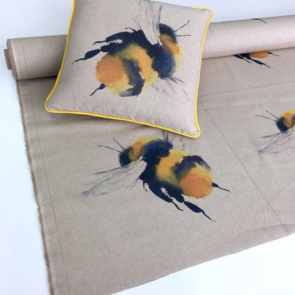 Bumblebees Cushion Panel Project Kit - Frumble Fabrics