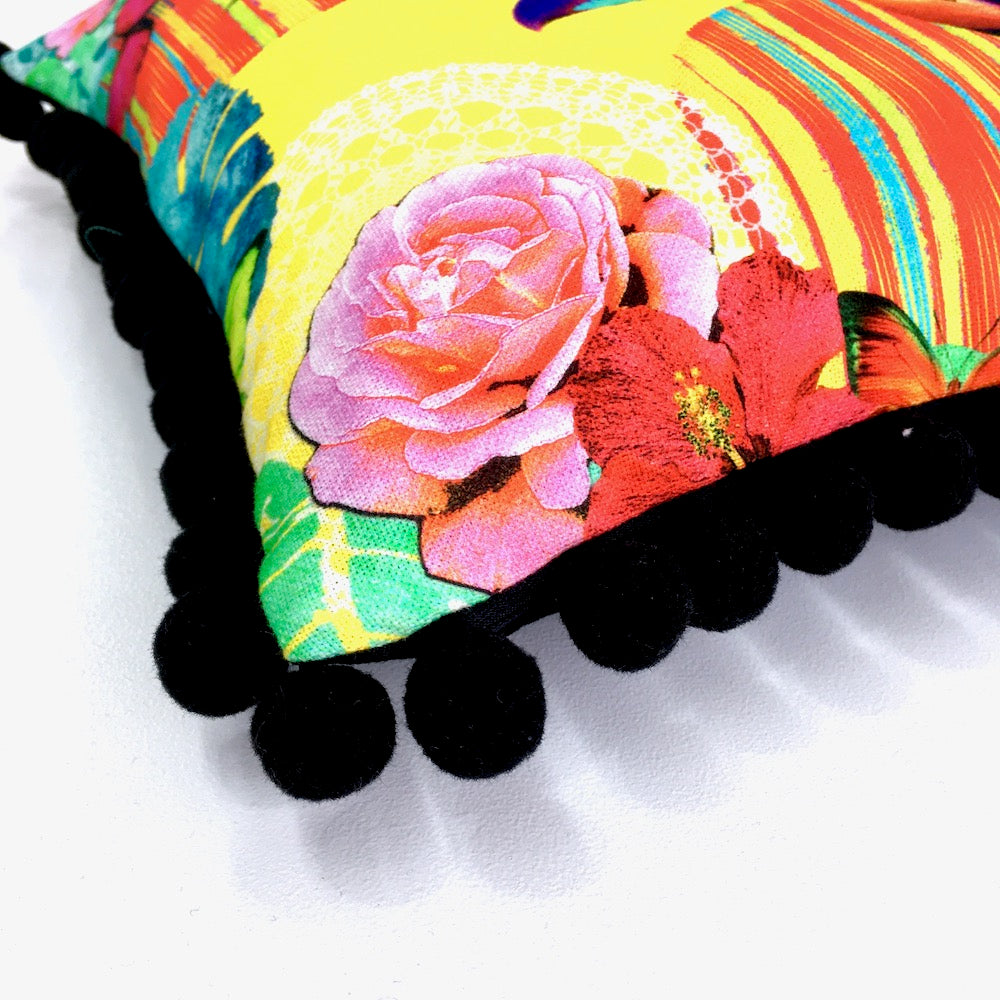 Frida Mexico Floral Cushion Panel Project Kit - Frumble Fabrics