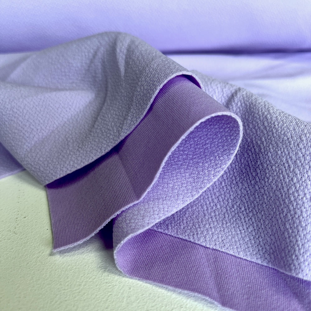 Micro Crinkle stretch - Deadstock Designer Fabric - Lilac