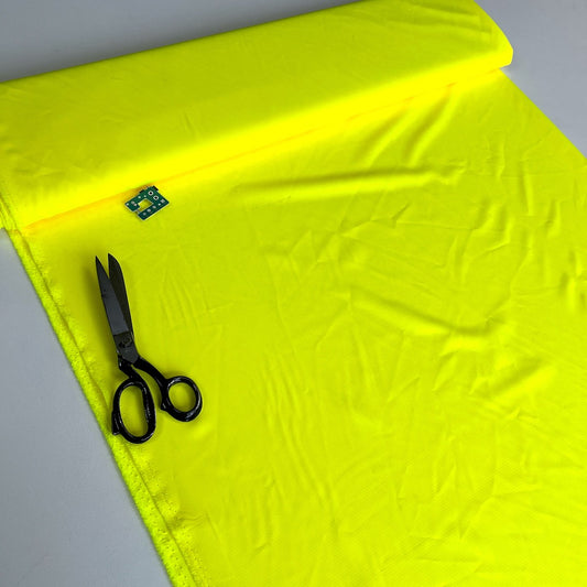 Flo Yellow WindWeave Power  - Deadstock Designer Fabric - (minor marks) Clearance