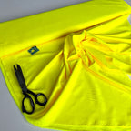 Flo Yellow WindWeave Power  - Deadstock Designer Fabric - (minor marks) Clearance