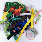 200g Bias Binding Remnant Pack various colours, widths folds and lengths +cards+pins - Frumble Fabrics