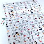 Frida Kahlo Quotes White - Frumble Fabrics