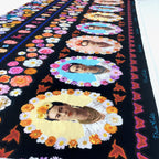 Frida Kahlo Border Black - Frumble Fabrics