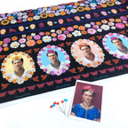 Frida Kahlo Border Black - Frumble Fabrics