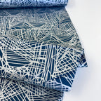 RJR Fabrics - Shiny Objects - Metallic Fiberglass - Navy Silver
