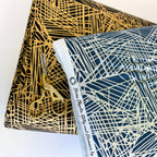 RJR Fabrics - Shiny Objects - Metallic Fiberglass - Navy Silver