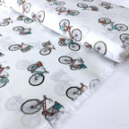London Commute Cotton Lawn Fabric Ivory - Frumble Fabrics
