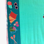 Happy Camping Panel Printed Jersey Coral - Frumble Fabrics