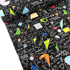 School Maths & Geometry Black - Frumble Fabrics