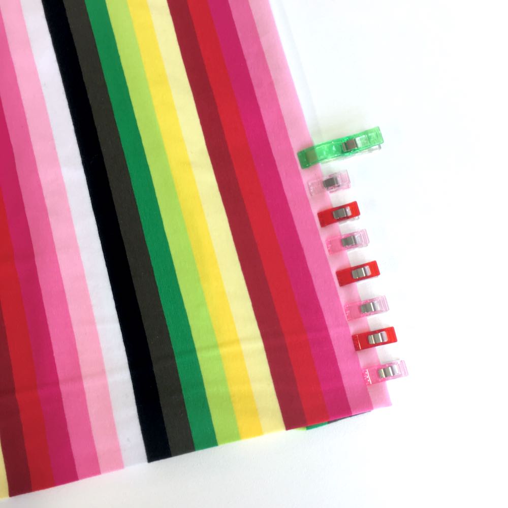 Garden Rainbow Stripe Yarn Dyed Jersey - Frumble Fabrics