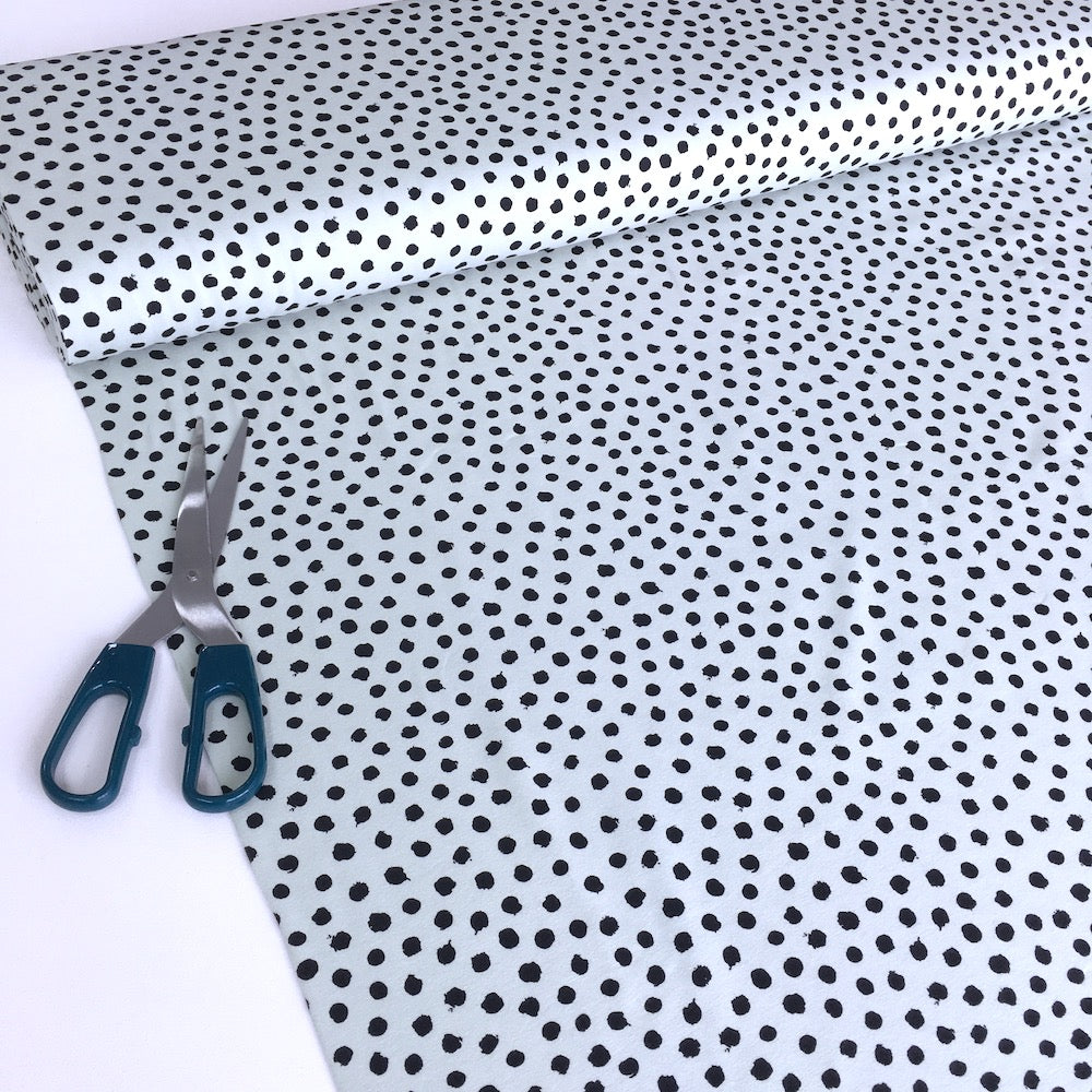 Dotty Dots GOTS Organic Jersey Light Mint - Frumble Fabrics