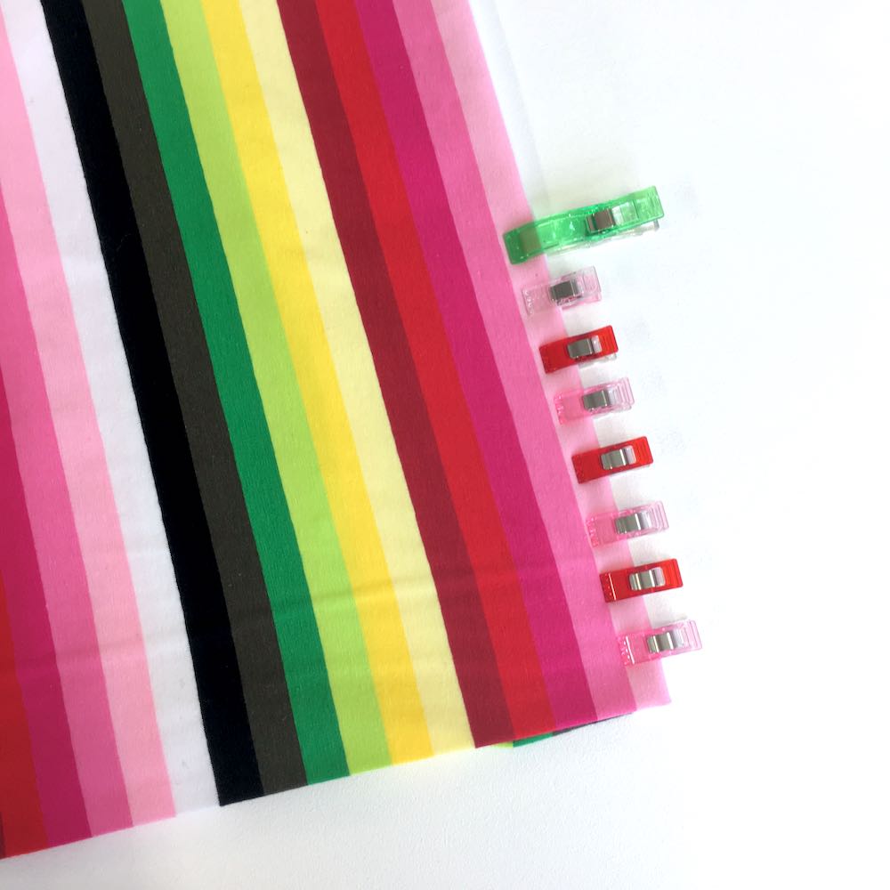 Garden Rainbow Stripe Yarn Dyed Jersey - Frumble Fabrics